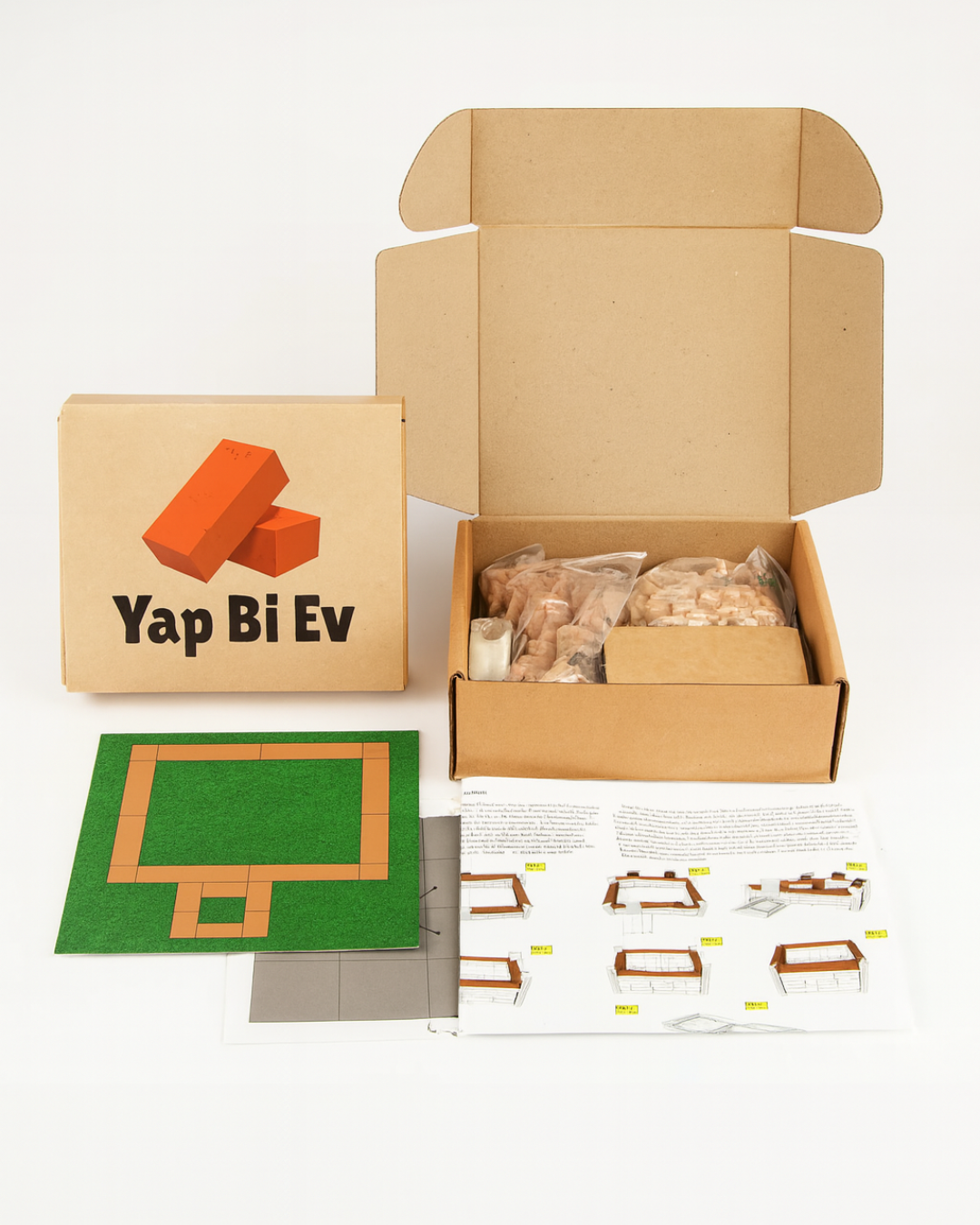 YapBiEv® Diorama Kendin Yap Ve Tasarla İnşaat Kiti (435 PARÇA)