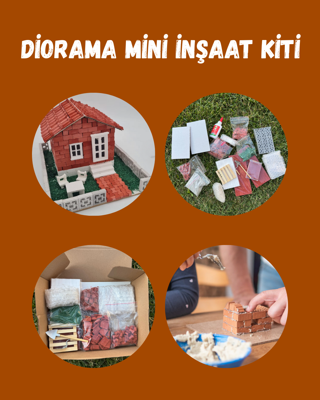 YapBiEv® Diorama Kendin Yap Ve Tasarla İnşaat Kiti (435 PARÇA)