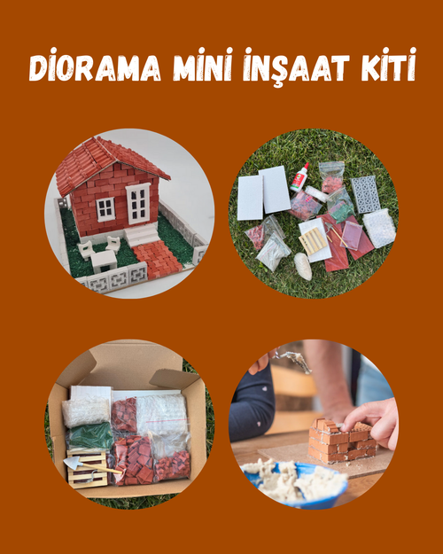 YapBiEv® Diorama Kendin Yap Ve Tasarla İnşaat Kiti (435 PARÇA)